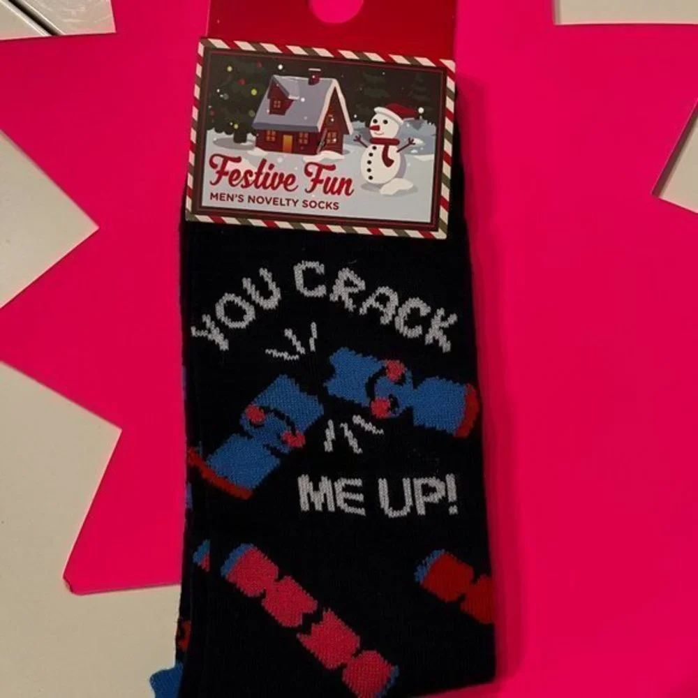 “You Crack‎ Me Up” Dynamite Men’s Socks (Size 8-12) (new) (men)